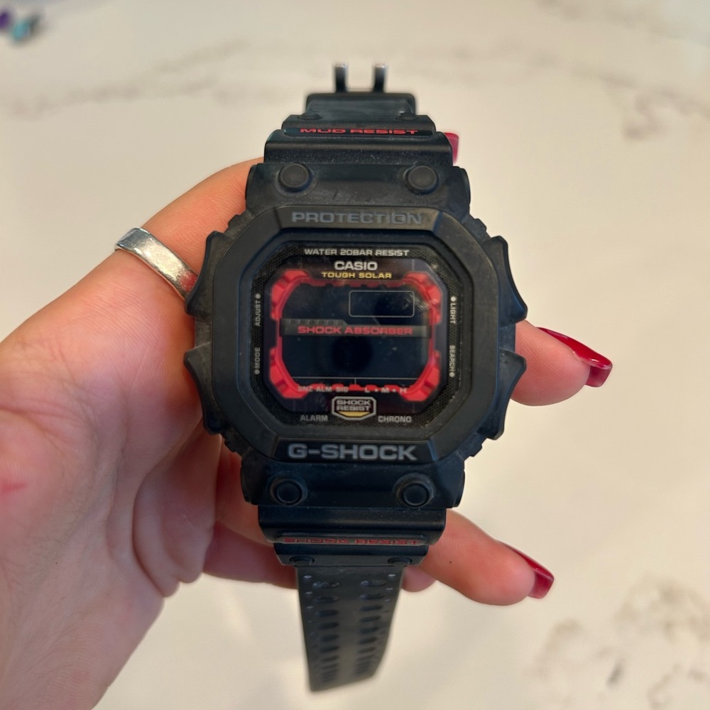 Casio G-Shock Black and Red Smartwatch